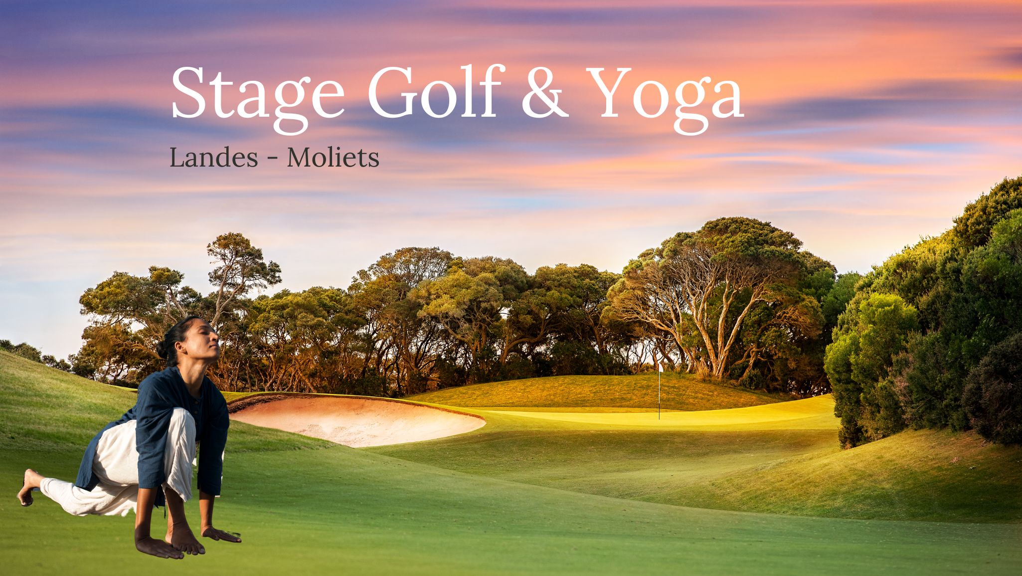Stage yoga et golf dans les Landes Moliets