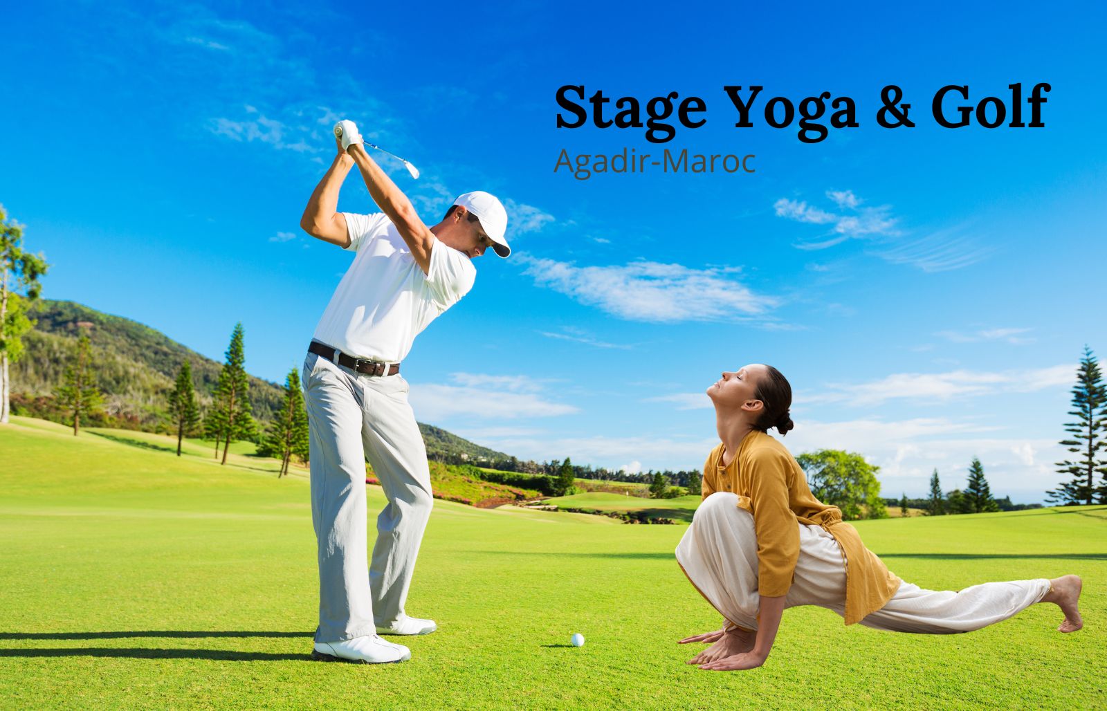 Stage golf et yoga à Agadir Maroc