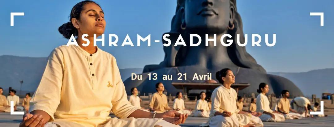 Retraite de yoga à l'ashram de Sadhguru en Inde avril 2026