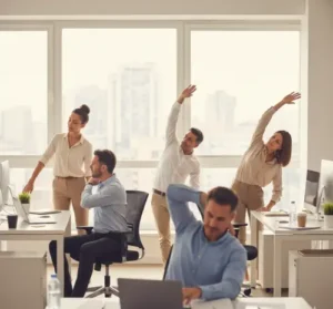 stretching au bureau, aucune efficacité réelle