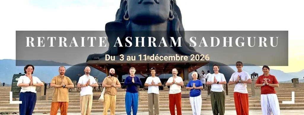 Retraite de yoga de Sadhguru à l'ashram déc 2026